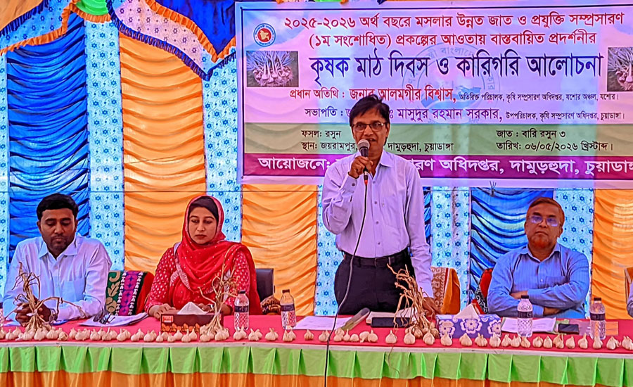 দামুড়হুদায় কৃষক মাঠ দিবস ও কারিগরি আলোচনা