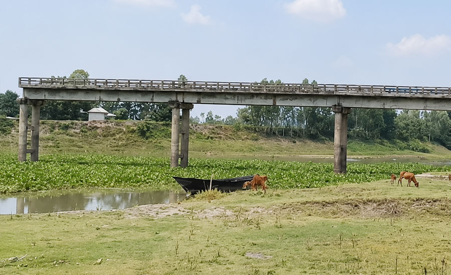 ভাঙা সেতুতে ছয় বছরের দুর্ভোগে সরিষাবাড়ীর ২০ গ্রামের মানুষ