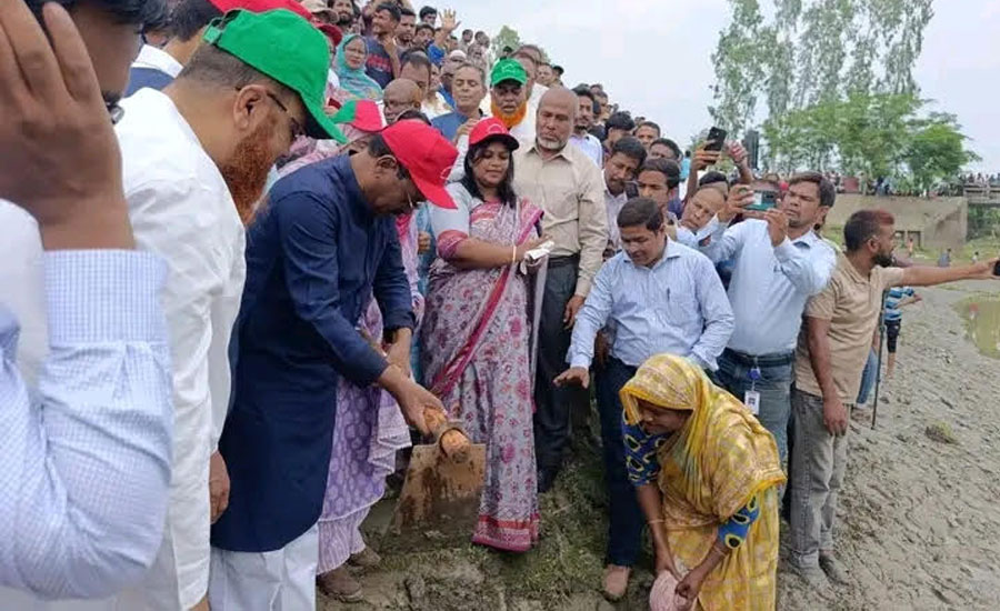 কুড়িগ্রামে খাল পুনঃখনন ও অবকাঠামো উন্নয়ন প্রকল্পের উদ্বোধন 