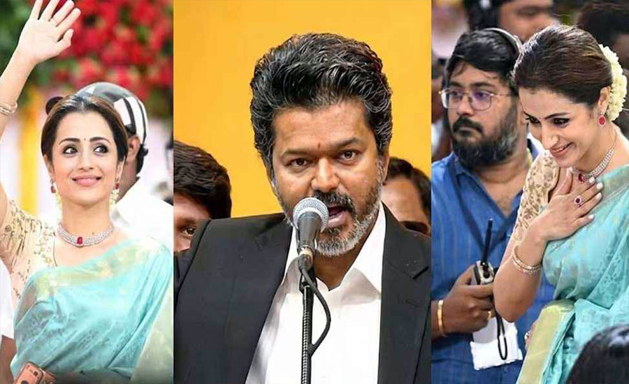 বিজয়ের শপথে হাজির তৃষা, দুই তারকার সম্পর্ক নিয়ে জল্পনা