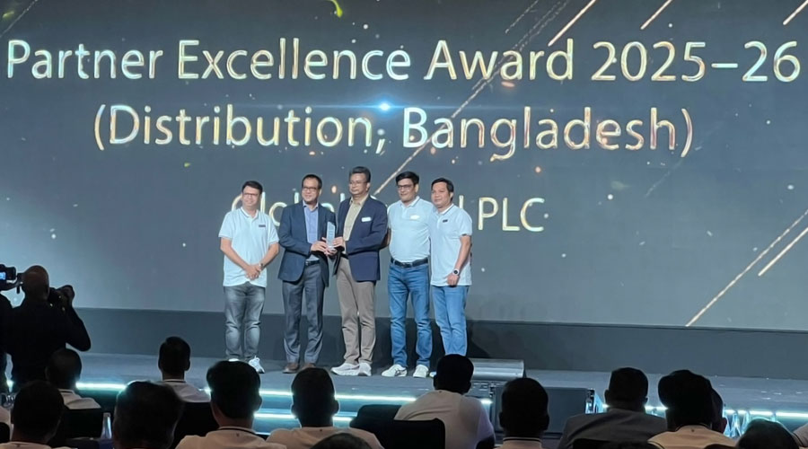 লেনোভো পার্টনার এক্সিলেন্স এওয়ার্ড ২০২৫-২৬ অর্জন করলো গ্লোবাল ব্র্যান্ড পিএলসি