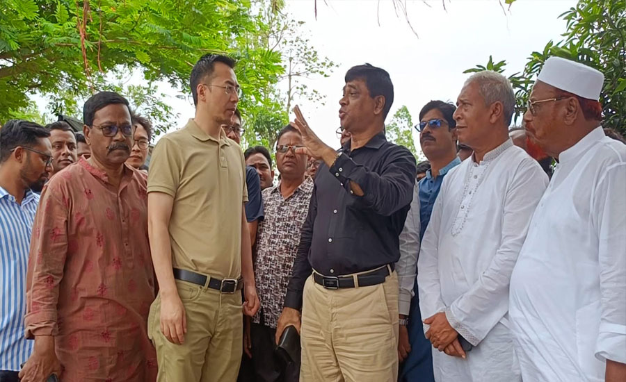কুড়িগ্রামে প্রস্তাবিত বাংটুর ঘাট সেতুর সম্ভাব্যতা যাচাইয়ে চীনা প্রতিনিধি দল