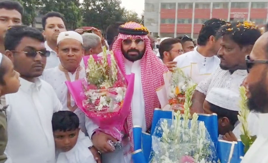 বন্ধুত্বের টানে হাজার মাইল পাড়ি, হেলিকপ্টারে কালীগঞ্জে সৌদি অতিথি