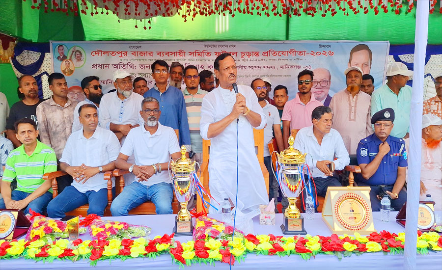 খেলাধুলার মাধ্যমে  মাদক ও ইভটিজিং সমাজ থেকে বিতাড়িত করতে হবে: এসএ জিন্নাহ কবির