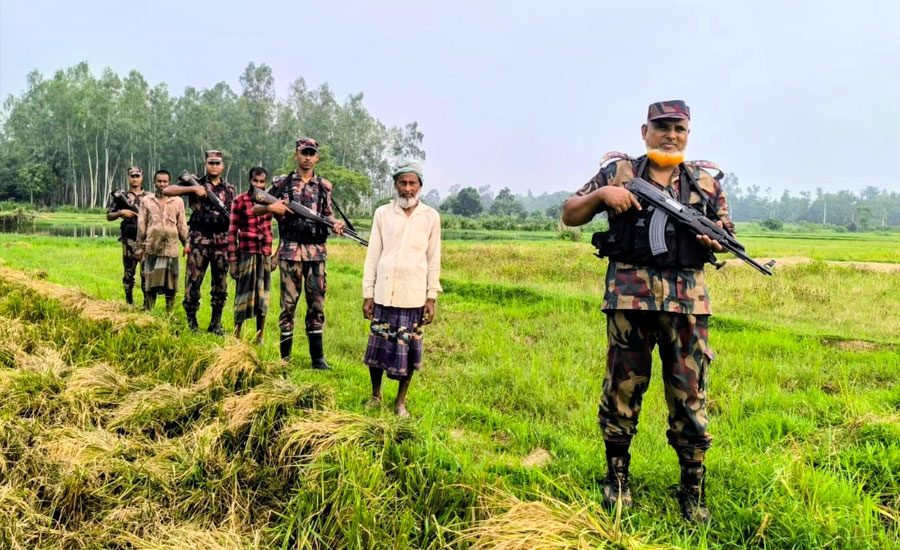 সীমান্তে পুশ ইন ঠেকাতে কঠোর অবস্থানে পত্নীতলা ব্যাটালিয়ন 