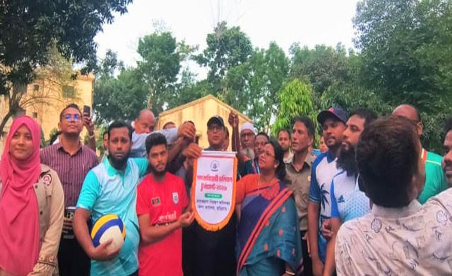 কুড়িগ্রামে মাদকবিরোধী ভলিবল টুর্নামেন্টের উদ্বোধন
