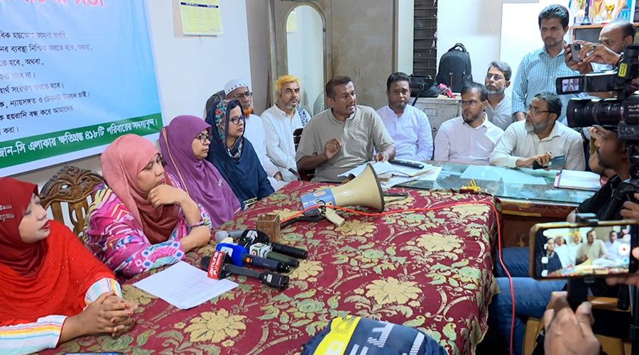পুনর্বাসন ছাড়া উচ্ছেদে আপত্তি আজিমপুর জোন-সি’র ৪১৮ পরিবারের