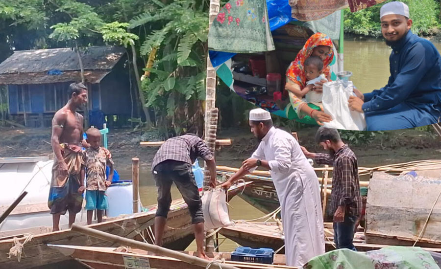 বাউফলে মান্তা সম্প্রদায়ের পাশে স্প্রেইড হিউম্যানিটি, খাদ্যসামগ্রী বিতরণ