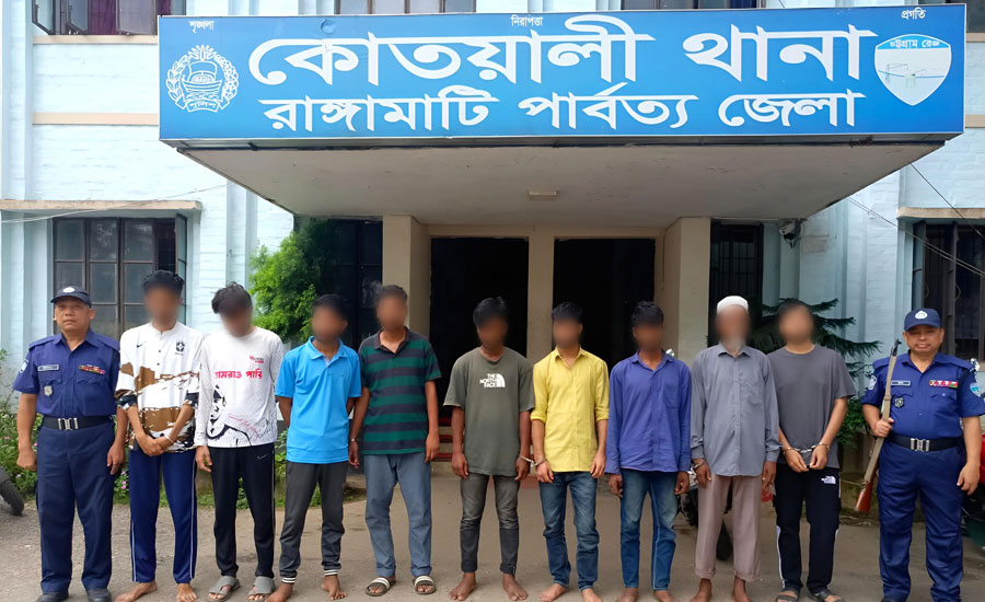  বিশেষ অভিযানে মাদকসম্রাট সজল দাশ সহ ০৯ জন আসামী গ্রেফতার,২৫ পিচ ইয়াবা উদ্ধার