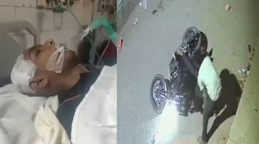 চলন্ত বাইকে ইটের আঘাত, আহত রাফির মৃত্যু