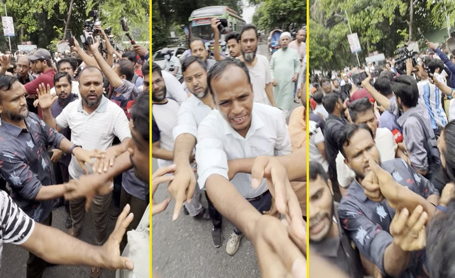 ধানমন্ডি ৩২ নম্বরে সাংবাদিকের ওপর হামলা