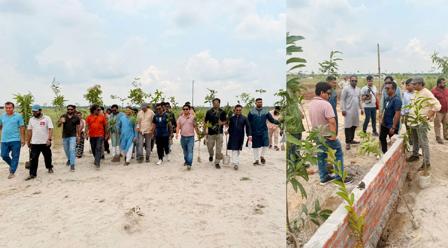প্রবাসী পল্লীতে দুই হাজার বৃক্ষরোপণ প্রথম আলো বন্ধুসভার 