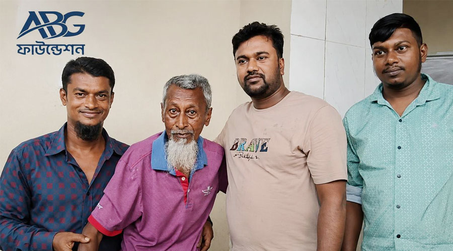 অসহায় বৃদ্ধের পাশে আনভীর বসুন্ধরা গ্রুপ ফাউন্ডেশন