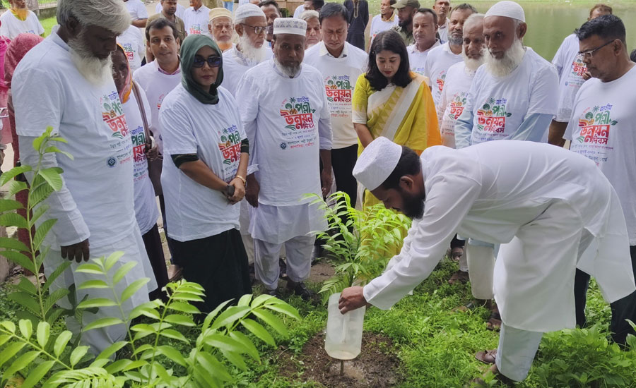 কাপাসিয়ায় জাতীয় পল্লী উন্নয়ন দিবস উদযাপন, সমবায়ীদের মাঝে ঋণের চেক ও ফলজ চারা বিতরণ