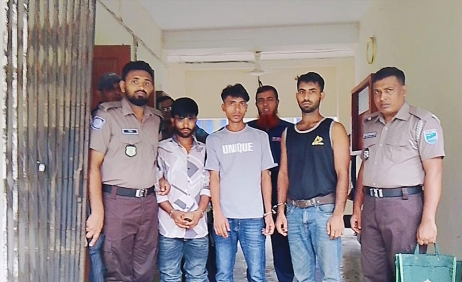 চরভদ্রাসনে ইয়াবা সেবনের অভিযোগে তিন যুবক আদালতে প্রেরণ