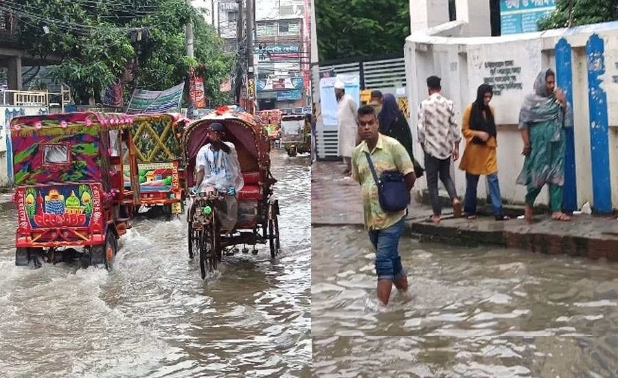 টঙ্গী সরকারি কলেজের সামনের সড়কে জলাবদ্ধতা, চরম ভোগান্তিতে শিক্ষক-শিক্ষার্থী ও স্থানীয় বাসিন্দারা