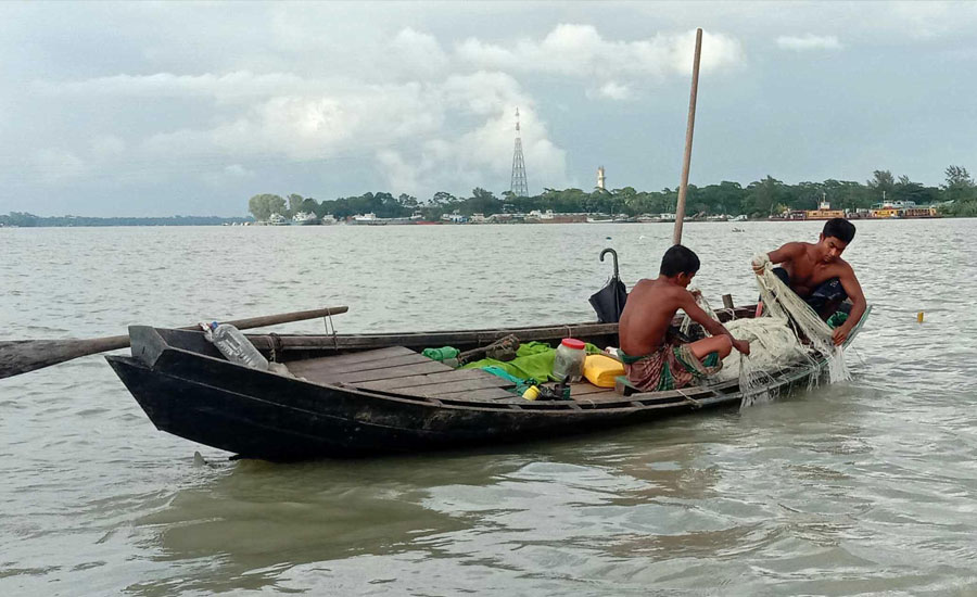 ভরা মৌসুমেও নেছারাবাদের সন্ধ্যা নদীতে মিলছে না ইলিশ