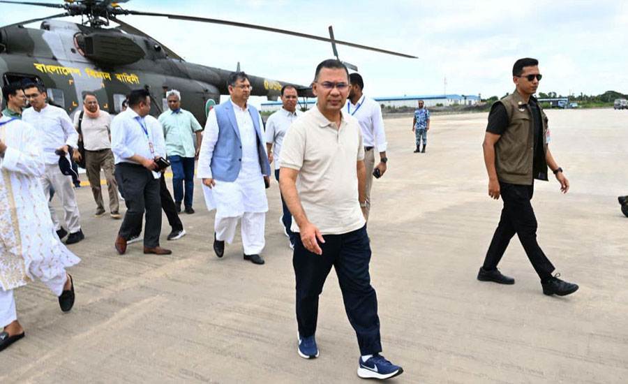 মাতারবাড়ী কয়লা বিদ্যুৎকেন্দ্র পরিদর্শন করলেন প্রধানমন্ত্রী