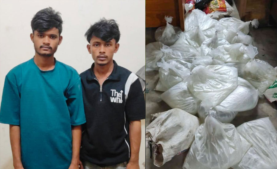 চন্দ্রঘোনা থানা পুলিশের অভিযানে ১০১ লিটার চোলাই মদ উদ্ধার, গ্রেপ্তার ২