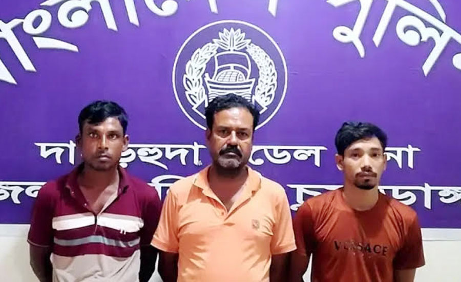 দামুড়হুদায় মাদক মামলায় ইউনিয়ন যুবলীগ সভাপতি স্বপনসহ গ্রেপ্তার ৩ 