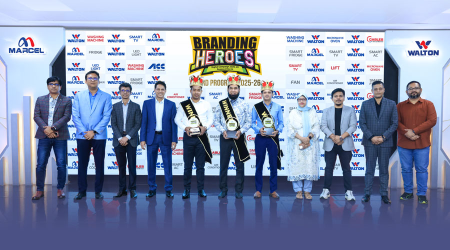 ৩২ ব্যক্তি ও প্রতিষ্ঠানকে ‘ব্র্যান্ডিং হিরোজ’ পুরস্কার দিলো ওয়ালটন
