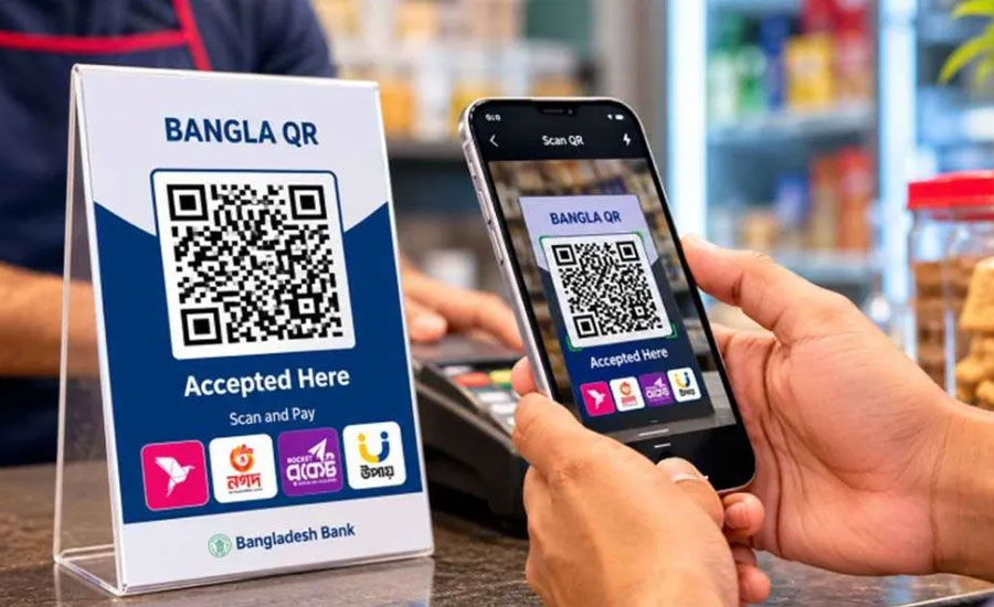 বাংলা কিউআরে লেনদেনের জোয়ার, দৈনিক ছাড়াল ১১০ কোটি টাকা
