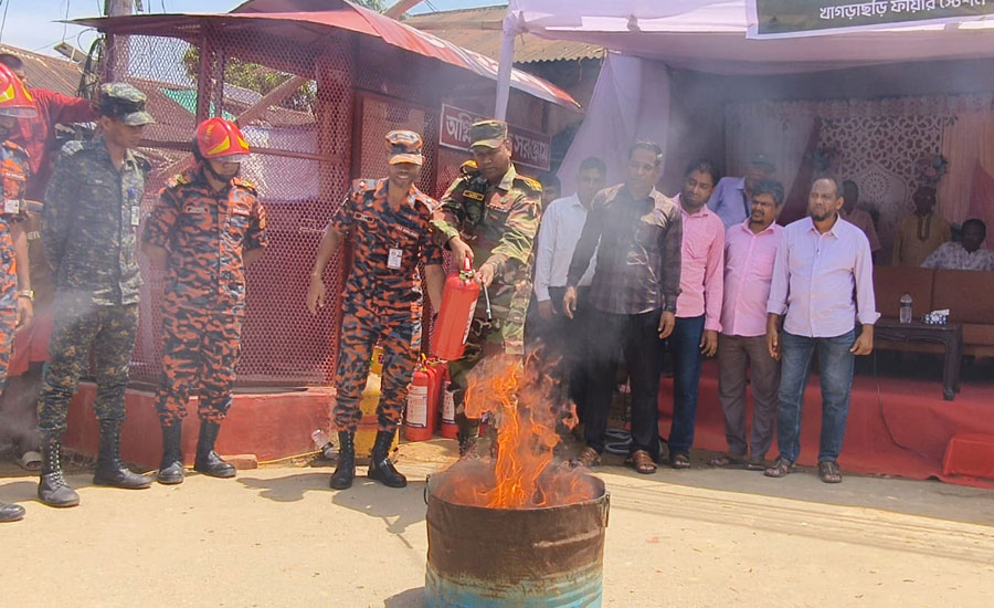 জোনের উদ্যোগে সচেতনতামূলক মহড়া ও অগ্নি-নির্বাপন ব্যবস্থার উদ্বোধন 