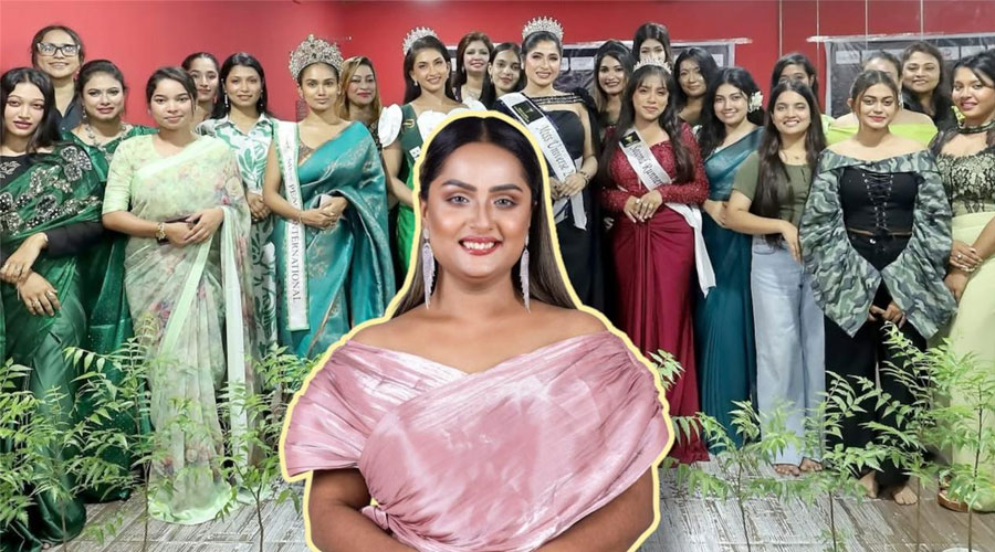 সৌন্দর্যের মঞ্চে সবুজের বার্তা, মলি আক্তারের ব্যতিক্রমী উদ্যোগ