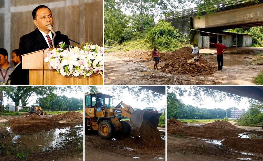 সড়কের বেহাল অবস্থা নিরসনে, ডেপুটি স্পিকারের উদ্দ্যেগ