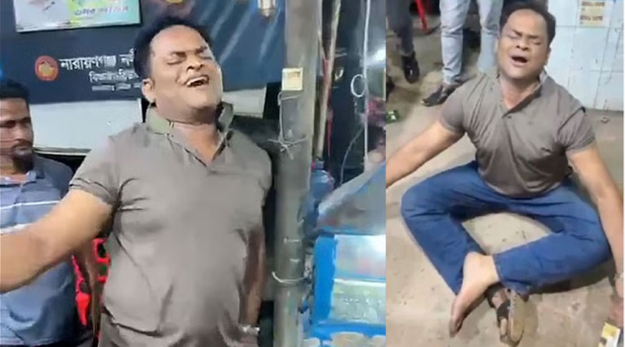 মদ খেয়ে পুলিশ কর্মকর্তার প্রকাশ্যে মাতলামি, ভিডিও ভাইরাল!