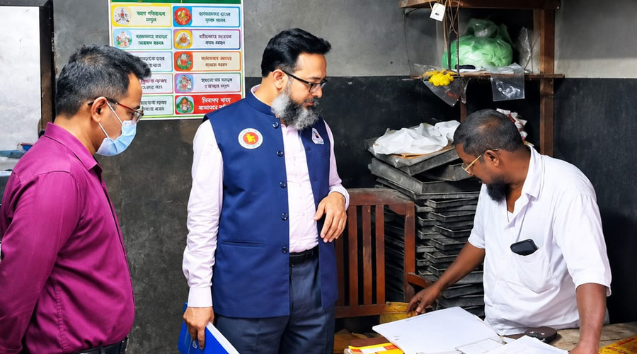 রাজশাহীতে বিএসটিআই’র অনুমোদনহীন বেকারীকে ১০ হাজার টাকা জরিমানা