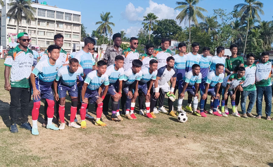 বাঘাইছড়িতে শহীদ জিয়াউর রহমান স্মৃতি ফুটবল টুর্নামেন্টে ফাইনাল খেলা অনুষ্টিত