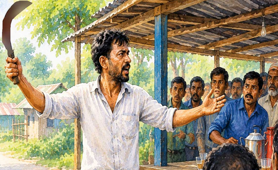 রক্তমাখা হাঁসুয়া হাতে চায়ের দোকানে গিয়ে নিজেকে ‘মুক্ত’ ঘোষণা করলেন জহুরুল, ঘটনা কী?