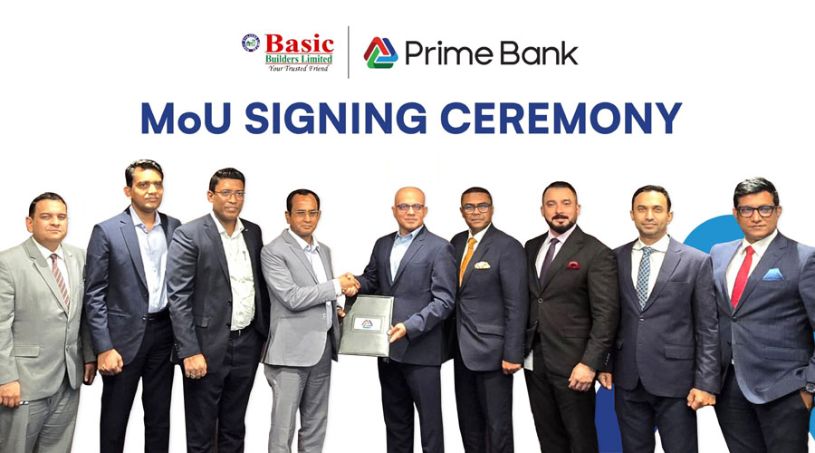 প্রাইম ব্যাংক ও বেসিক বিল্ডার্স এর মধ্যে চুক্তি