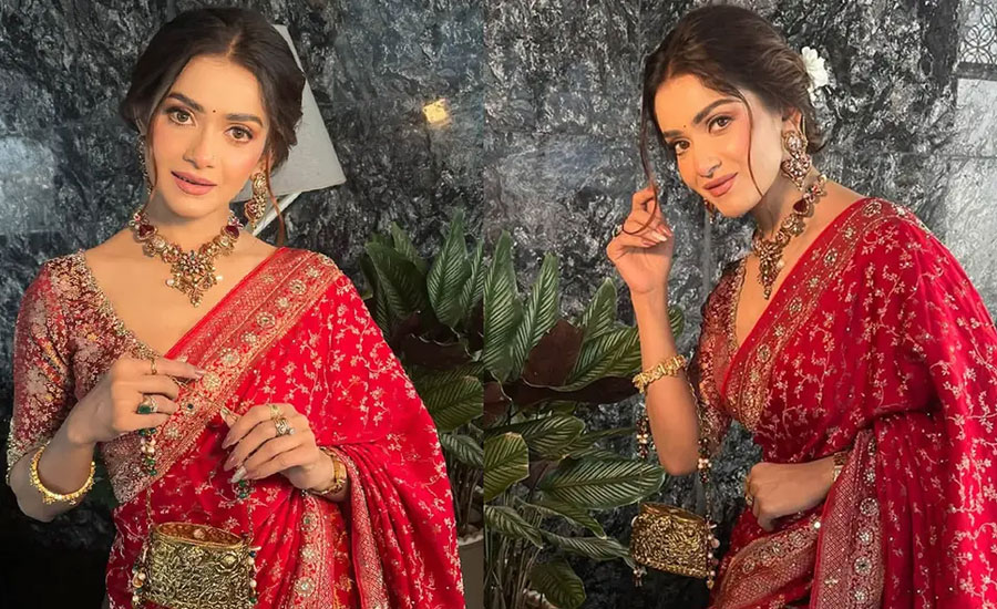শাড়িতে চমকে দিলেন তানজিন তিশা