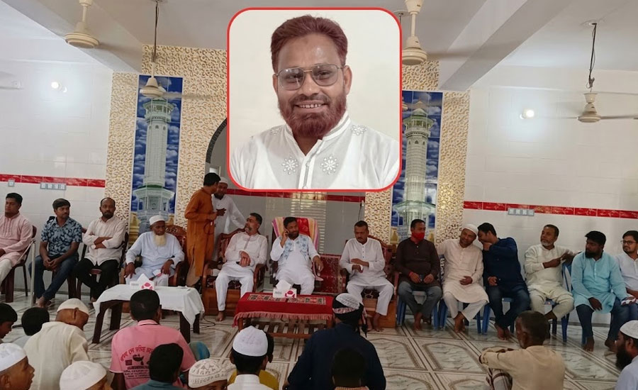 মসজিদে চেয়ার-টেবিল ও সোফা বসিয়ে বিএনপি সংসদ সদস্যের সভা, অতঃপরins class=