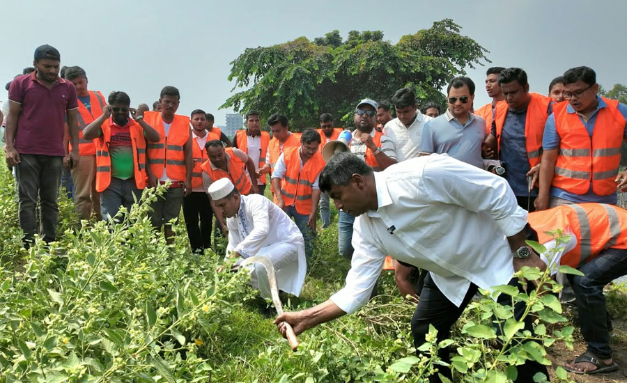 বর্জ্য ব্যবস্থাপনা ও লেক পরিচ্ছন্নতা কর্মসূচিতে এমপি জাহাঙ্গীর