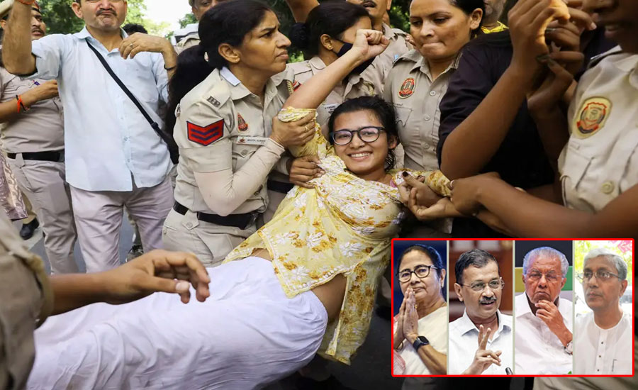 অবরুদ্ধ দিল্লি, সাবেক চার মুখ্যমন্ত্রীসহ আটক ৫ হাজার