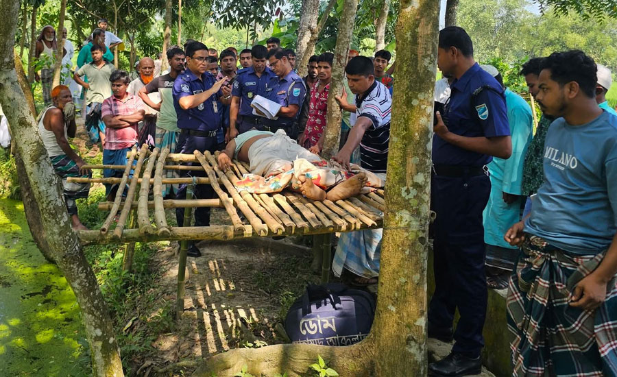 শ্রীপুরে পুকুরপাড়ে যুবকের মরদেহ, হত্যার সন্দেহ পরিবারের
