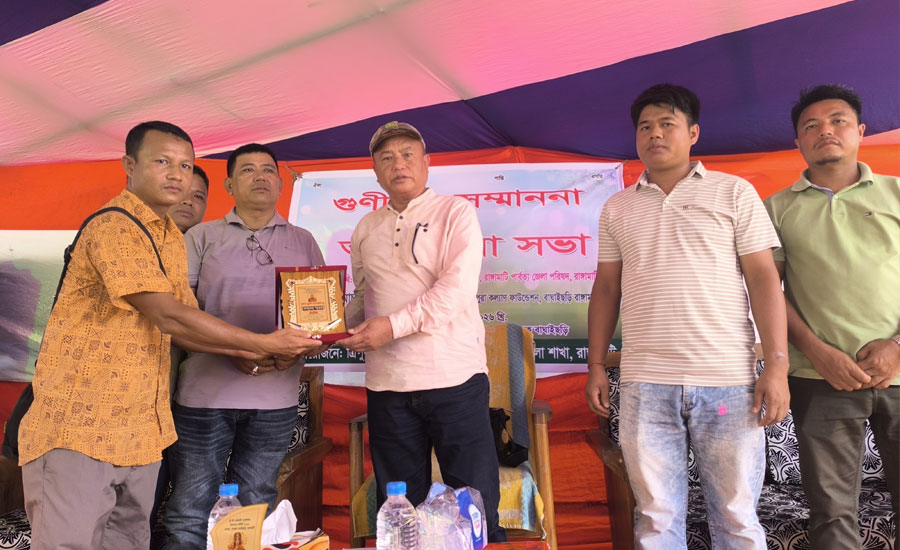 সাজেকের মাচালং পূজামণ্ডপ পরিদর্শন, গুণীজন সম্মাননা ও আলোচনা সভা অনুষ্ঠিত