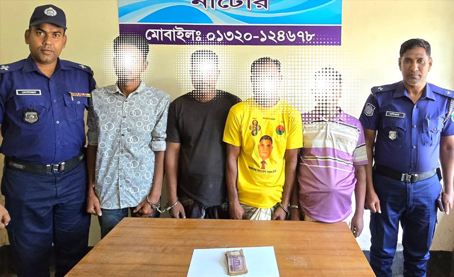 নাটোরের লালপুরে অটোভ্যান চোর চক্রের ৪ সদস্য গ্রেপ্তার