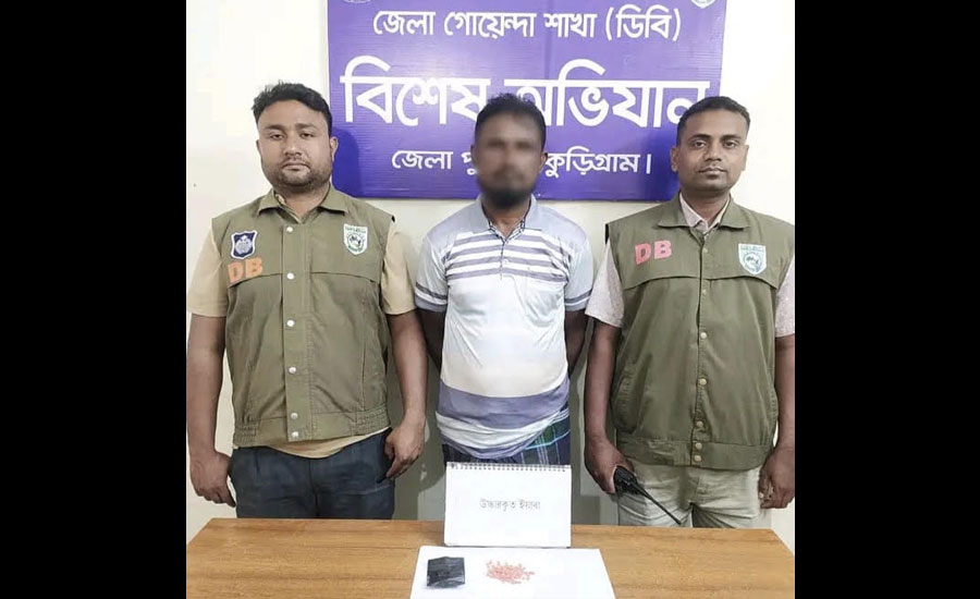 ফুলবাড়ীতে ডিবির অভিযানে ১০০ পিস ইয়াবাসহ গ্রেপ্তার ১