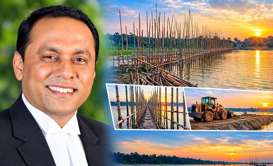 দুর্গাপুর-শিবগঞ্জবাসীর ভরসা কাঠের সেতু : নির্মান করে দিচ্ছেন ডেপুটি স্পিকার