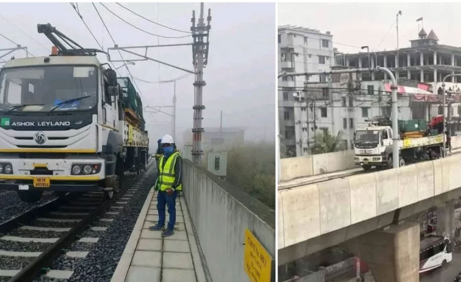 মেট্রো লাইনে ট্রাক?