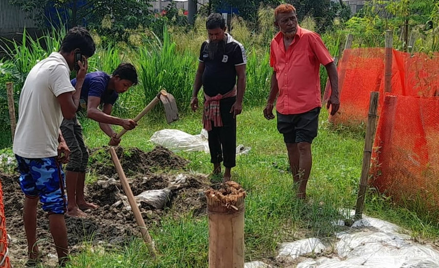 ভাঙ্গায় ময়নাতদন্তের জন্য দুই মাস পরে কবর থেকে লাশ উত্তোলন