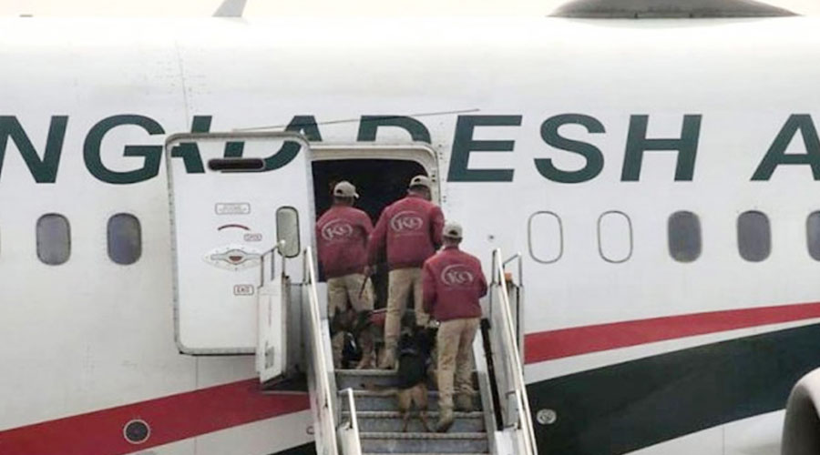 বোমা হামলার হুমকি : বিমানে তল্লাশি চালিয়ে কিছু পাওয়া যায়নি