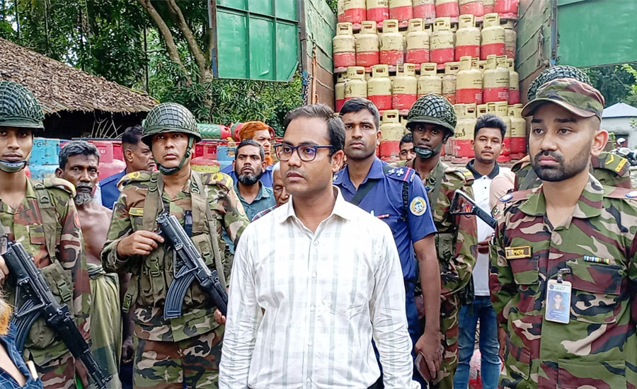 না‌জিরপু‌রে চলছে অবৈধ গ্যাস কারখানা 