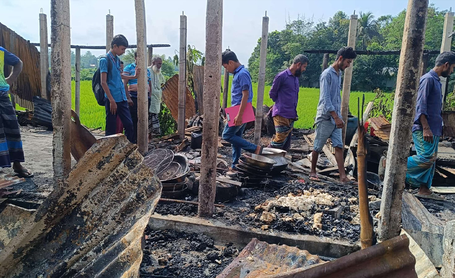 শেরপুরের নালিতাবাড়ীতে অগ্নিকান্ডে ৬০ লাখ টাকার ক্ষয়ক্ষতি