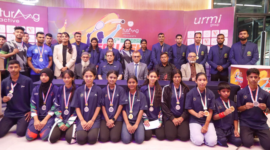 বসুন্ধরা স্পোর্টস সিটিতে শেষ হলো স্কোয়াশ চ্যাম্পিয়নশীপ