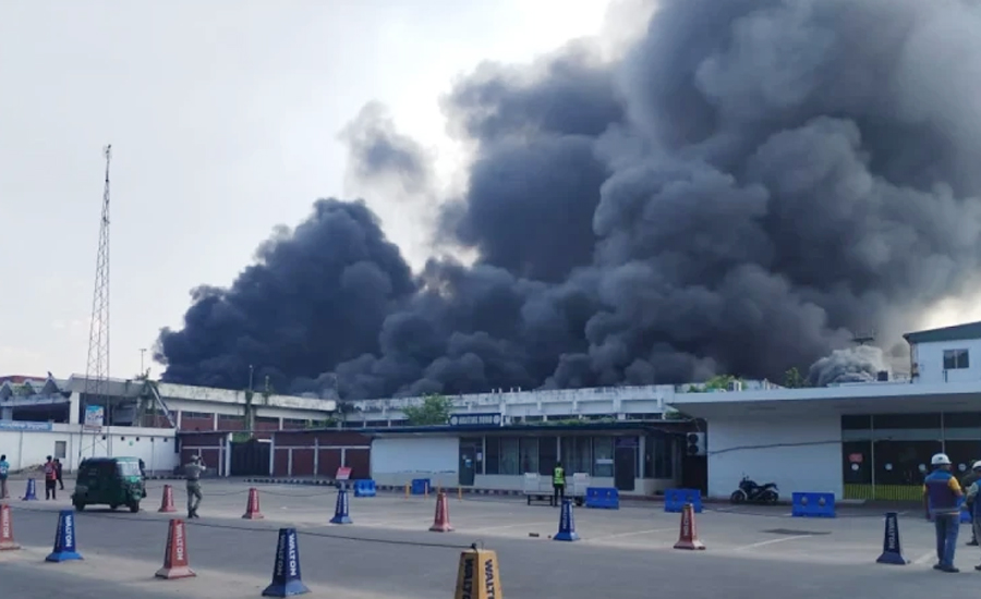 শাহজালাল বিমানবন্দরে আগুন